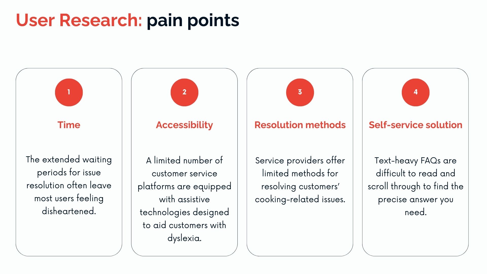 photo of the user research pain points